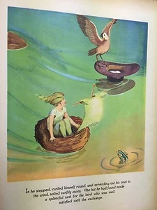 ONE PAGE FROM BOOK: THE PETER PAN PICTURE BOOK  LOT 5 - Picture 1 of 2