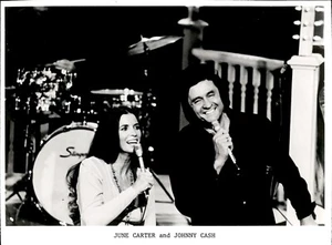 BR33 Original Photo JUNE CARTER JOHNNY CASH Married Couple Country Musicians - Picture 1 of 1