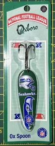 Seahawks NFL Oxboro Ox Spoon, 1 Ounce Chrome Back With Treble Hook 1997 - Picture 1 of 2