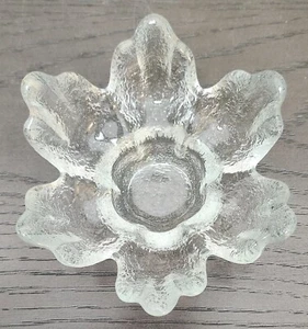 Taidelasisepät Finland Texture Glass Handmade Scandinavian Votive Candle Holder - Picture 1 of 7