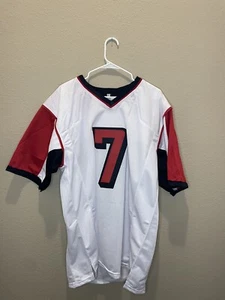 Handsigniertes/signiertes MICHAEL MIKE VICK Atlanta White Football Replica Trikot XL - Bild 1 von 7