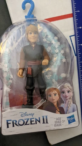 Disney Frozen 2 Kristoff Small Figure Hanging Ornament Snow Flakes Cover