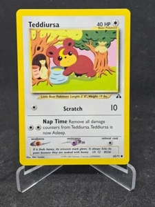 Pokemon Card Teddiursa 65/75 Neo Discovery Common - Picture 1 of 2