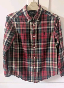 Boys Ralph Lauren Button Down Shirt Age 6 Used In Good Condition 100% Cotton - Picture 1 of 3