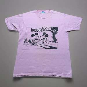 Vintage 80er Mickey Minnie Mouse WHOOO Walt Disney Cartoon Eule Shirt Größe Large - Bild 1 von 9