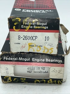 FEDERAL MOGUL ROD & MAIN BEARINGS .010 FOR SMALL BLOCK FORD 260 289, 302 NOS - Bild 1 von 8