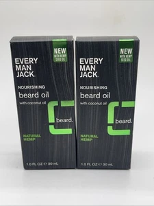 Aceite para barba Every Man Jack para hombre, cáñamo natural, crema hidratante de 1 oz - Imagen 1 de 3