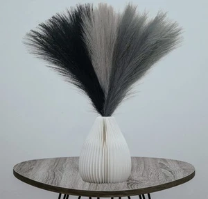 6 Pcs 17" Faux Dried Pampas Grass Decor, Fluffy Fake Small Pompas Artificial ... - Picture 1 of 7