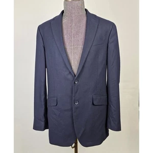 Kenneth Cole Reaction 2 Piece Suit Mens 40L Navy Blue Mens Pants 34x32 - Picture 1 of 12