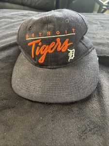 Vintage - Detroit Tigers - Baseball Hat - Cap - MLB SnapBack - Picture 1 of 10