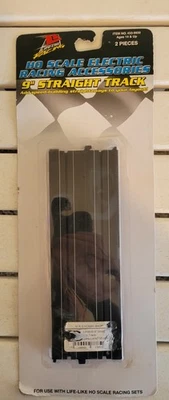LIFE-LIKE, 9" STRIAGHT 2 Piezas HO SLOT CAR TRACK, #433-9930 Carreras Eléctricas Foto 1 de 4