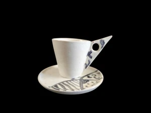 Cerámica de estudio de artista posmoderno - Taza de moca espresso - hecha a mano - Imagen 1 de 4