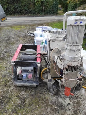 Plastering & Rendering Machine Mtec Duomix 2000 with new 20kva Generator - Image 1 of 2