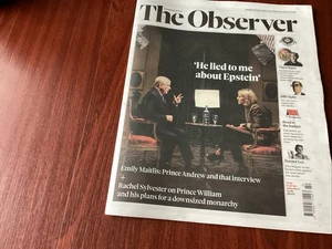 The Observer Newspaper October 19 2025 Prince Andrew, Emily Maitlis - Foto 1 di 4