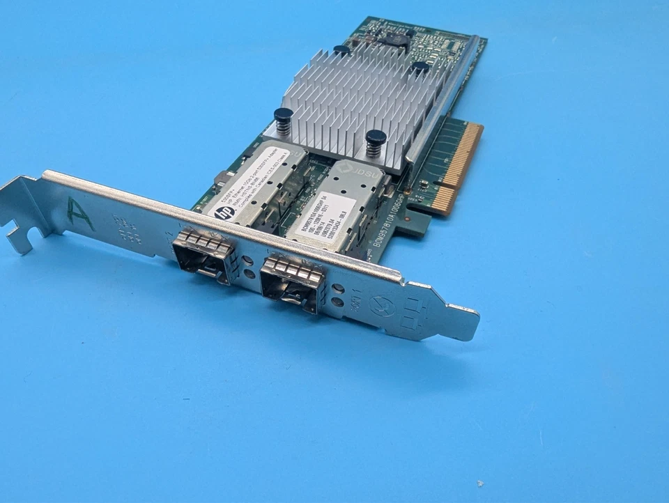 HP 530SFP+ Ethernet Adapter 10GB/s - NO SFP's included High Profile Bracket - image 1 of 4