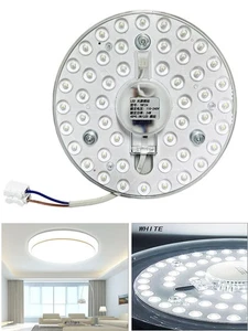24W LED Ceiling Fan Light Kit Dimmable 2400LM White Magnetic Mount Easy Install - Picture 1 of 12