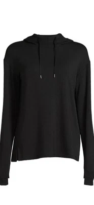 Athletic Works Mock Neck Hoodie Size Medium 8/10 (Black) - Image 1 of 4