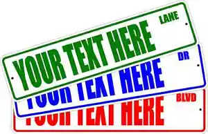 CUSTOM PERSONALIZED STREET SIGN QUALITY ALUMINUM SIGNS *7 Colors Available* - Picture 1 of 1