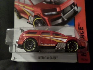 HW HOT WHEELS 2015 HW RACE #153/250 NITRO TAILGATER HOTWHEELS RED VHTF - Picture 1 of 1