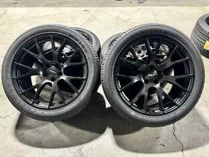 20x9 20x10.5 MATTE BLK SRT HELLCAT WHEELS TIRES CHARGER CHALLENGER RED EYE 392 - Picture 1 of 1