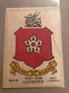 silk BDV Phillips Town And City Arms Small Size Leicester - Picture 1 of 1