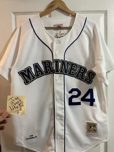 Mitchell & Ness 1989 Ken Griffey Jr Home Jersey Sz 44 Large Seattle Mariners - Picture 1 of 19