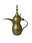 Vintage Brass Middle Eastern Dallah Coffee Pot Original Gravings - FREE POSTAGE