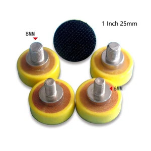 1 pulgada 25 mm gancho bucle lijado almohadilla de respaldo pulido M6 M8 hilo para lijadora de aire - Imagen 1 de 5