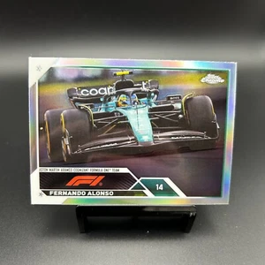2023 Topps Chrome F1 #106 Fernando Alonso Chrome Refractor Aston Martin - Picture 1 of 2