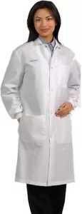 Fashion Seal Unisex Fluid Resistant Long Snap Lab Coat 6430 Size 2XL New - Picture 1 of 4