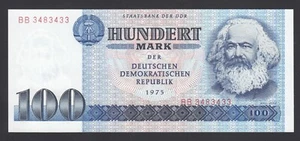 Germany Democratic Republic 100 Mark AU-UNC P. 31, Banknotes, Uncirculated - Picture 1 of 2