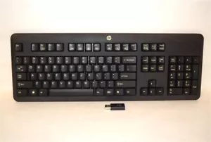 HP Wireless Windows Keyboard Jack Black - 674314-001 - Picture 1 of 2