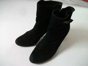  Geox- moderne,elegante  Echtleder- Stiefelette m. Raffung /schwarz Gr. 41 neuw. - Bild 1 von 7