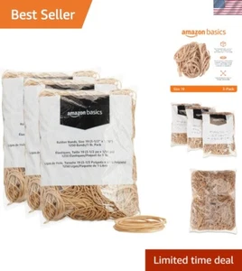 Organize with Tan Size 19 Rubber Bands - 3-Pack of 1250 Bands for Home & Office - Picture 1 of 9