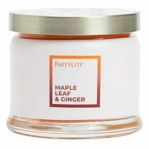 PartyLite 3-Docht-Duftwachsglas Maple Leaf & Ginger - Picture 1 of 1