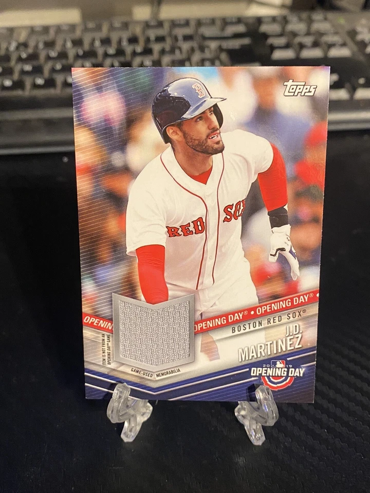 2019 Topps JD Martinez Opening Day Game Used Memorabilia - Image 1 of 4
