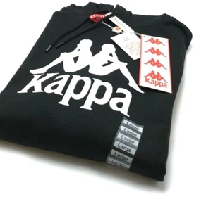 *NEW* UNISEX KAPPA BANDA HURTADON PULLOVER HOODIE BLACK (33156EW A5L) - Picture 1 of 2