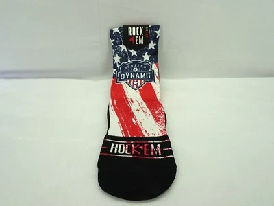 Calcetines Houston Dynamo Club and Country Rojo Blanco Azul S/M 6-8.5 TF Foto 1 de 3