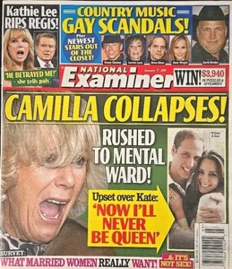 National Examiner Tabloid Gossip Magazine January 17 2011 Camilla - Picture 1 of 1