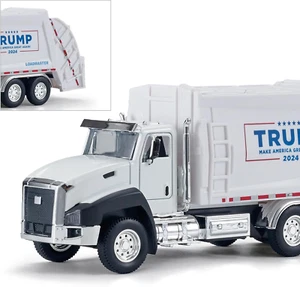 Camión de juguetes President Donald Trump 2024, camión de basura Trump, escala 1:50 - Imagen 1 de 12