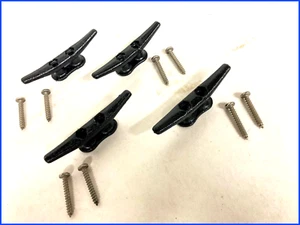 4" Open Base Boat/Dock Cleat for Marine Deck or Pick-Up Tie Down w/Screws 12 pcs - Picture 1 of 1