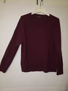 Banana Republic Women's Burgandy Italian Merino Blend Sweater Size xl - Picture 1 of 8