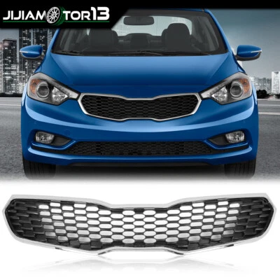 Fit For 2014-2016 Kia Forte SX EX LX Front Bumper Grille Grill Assembly Plastic  - Image 1 of 4
