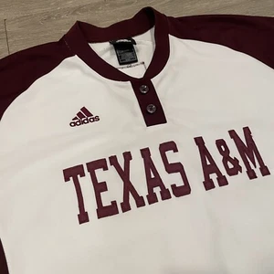 Adidas Texas A&M Aggies Baseball Men’s M Jersey 12th Man Foundation Embroidered - Picture 1 of 11