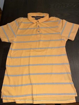 Camisa polo con rayas talla XL (18/20) de Calvin Klein Jeans color melón para niños Foto 1 de 3