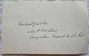 Union General MARCUS P. MILLER Signed Autograph US Civil War Signature Rare - Picture 1 of 3