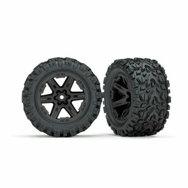 Traxxas 6773 Glued 2.8" Tires & Wheels - Black