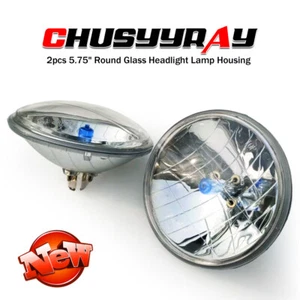 2pcs 5.75" inch Round Headlights High-Low Beam for Jaguar XJ6 XJS XJ12 - Picture 1 of 11