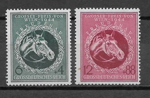 GERMANY , 1944 , VIENNA GRAND PRIZE RACE , SET OF 2 STAMPS , PERF , MNH - Picture 1 of 1