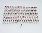Wholesale 101pc 925 Sterling Cut Simulated Ruby Emerald Mix Ring Lot K353